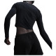 Nike Γυναικεία μακρυμάνικη μπλούζα Sportswear Chill Knit Longsleeve Cropped Top